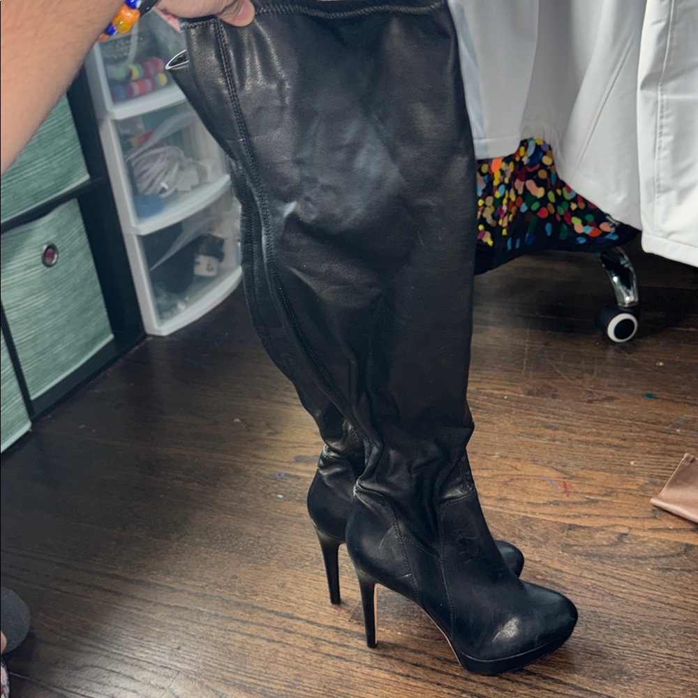 Sam Edelman Black Leather Heels